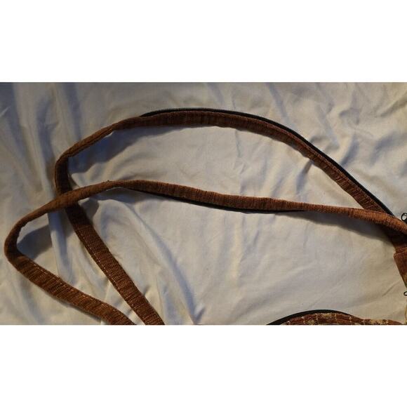 Unique Kapteks Canvas Handbag Camel Zipper Handle Purse - Picture 12 of 12